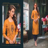 KANASU KIWI VOL 2 FANCY RAYON WITH WORK PATTERN KURTI AT BEST RATE