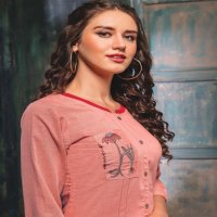 KANASU KIWI VOL 2 FANCY RAYON WITH WORK PATTERN KURTI AT BEST RATE