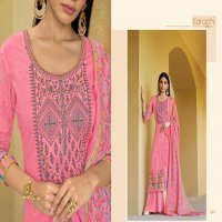 KARACHI PRINTS KESSA LAWN WITH KASHMIRI EMBROIDERY SALWAR KAMEEZ CATALOG WHOLESALER