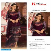 KHAYYIRA SUITS FEEHA HIT DESIGNS GEORGETTE EMBROIDERY PAKISTANI SUITS