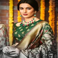 KHUSHI SILK JARI SIMPLE EXCLUSIVE DESIGN SAREE COLLECTION