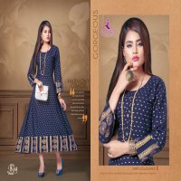 KIA VOL 3 BY MAYRA RAYON SLUB ANKLE LENGHT LATEST GOOD LOOKING KURTI EXPORTER