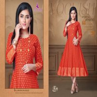 KIA VOL 3 BY MAYRA RAYON SLUB ANKLE LENGHT LATEST GOOD LOOKING KURTI EXPORTER