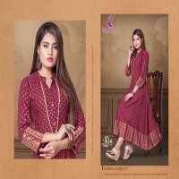KIA VOL 3 BY MAYRA RAYON SLUB ANKLE LENGHT LATEST GOOD LOOKING KURTI EXPORTER