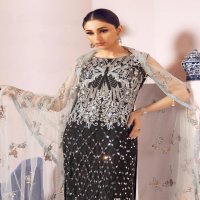 KILRUBA JANNAT FREESIA GEORGETTE NET PAKISTANI DRESS MATERIALS