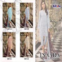 KILRUBA PRESENT INAARA 901 COLOURS NET WITH EMBROIDERY HEAVY LOOK SALWAR SUIT