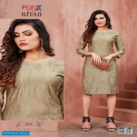 KITAB BY RUNG SILK RAYON SIMPLE LADIES KURTI COLLECTION