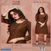 KITAB BY RUNG SILK RAYON SIMPLE LADIES KURTI COLLECTION