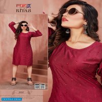 KITAB BY RUNG SILK RAYON SIMPLE LADIES KURTI COLLECTION