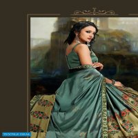 KOADS TWIST OF FASHION BLACK RANGOLI PRINT BORDER SARIS WHOLESALER