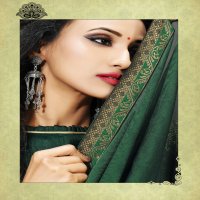 KODAS SITKA PRESENTS TWIST OF FASHION VOL 2 BLACK RANGOLI PRINT WITH BORDER SAREE