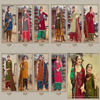 KSM Panjabi Queen Wholesale Pashmina Patiyala Dress Material