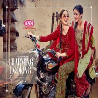 KSM Panjabi Queen Wholesale Pashmina Patiyala Dress Material