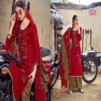 KSM Panjabi Queen Wholesale Pashmina Patiyala Dress Material