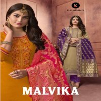 Kalarang Malvika Wholesale Banarasi Dress Material