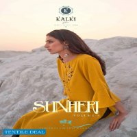 Kalki Sunheri Vol-4 Wholesale Full Stitch kurtis and pants