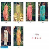 Karma Riwaaz 873 Series Wholesale Maslin Embroidered Dress