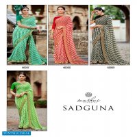 Kashvi Sadguna Wholesale Georgette Indian Saree Blouse