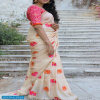 Kesar SF-7036 Wholesale Chanderi Cotton Ladies Sarees