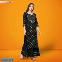 Kesari Exports Cutemade Vol-4 Wholesale Designer Kurti With Plazzo