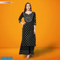 Kesari Exports Cutemade Vol-4 Wholesale Designer Kurti With Plazzo