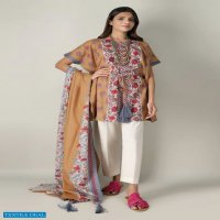 Khaadi 2021 Wholesale Lawn Shirt And Lawn Dupatta Collection