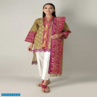 Khaadi 2021 Wholesale Lawn Shirt And Lawn Dupatta Collection