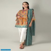 Khaadi 2021 Wholesale Lawn Shirt And Lawn Dupatta Collection
