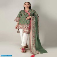 Khaadi 2021 Wholesale Lawn Shirt And Lawn Dupatta Collection