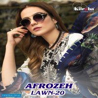Kilruba Afrozeh Lawn-20 Wholesale Pakistani Concept Dress Material