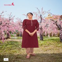 Koodee Mahi Vol-6 Wholesale Fancy Viscose Kurti With Pants