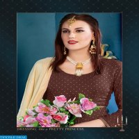 LADYVIEW PRESENT MANOHARI WEAVING RAYON KURTI WITH BANARASI DUPATTA TRADER