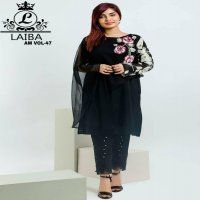 LAIBA DESIGNER STUDIO LAUNCH AM VOL 47 PURE GEORGETTE DESIGNER SUITS COLLECTIONS