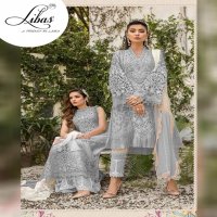 LIBAS LPC VOL 3 BY LAIBAS PURE ORGANZA WITH EMBROIDERY FORMAL CLASSY LOOK PAKISTANI SUIT