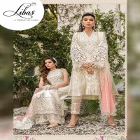 LIBAS LPC VOL 3 BY LAIBAS PURE ORGANZA WITH EMBROIDERY FORMAL CLASSY LOOK PAKISTANI SUIT