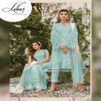 LIBAS LPC VOL 3 BY LAIBAS PURE ORGANZA WITH EMBROIDERY FORMAL CLASSY LOOK PAKISTANI SUIT
