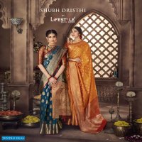 LIFESTYLE SHUBH DRISHTI LICHI SILK RICH PALLU CLASSY LOOK GORGEOUS SAREE