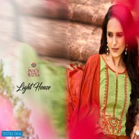 LIGHT HOUSE BY PANCH RATNA COTTON SATIN CASUAL WEAR DRESS MATERIALS
