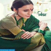 LT PRESENTING VIDHYA COTTON WIVING BORDER SAREE COLLECTION