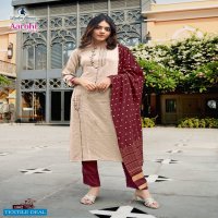 Ladies Flavour Aarohi Vol-3 Wholesale Full Stitched Top With Pants And Dupatta