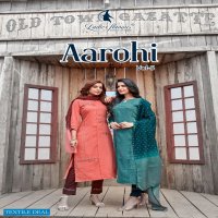Ladies Flavour Aarohi Vol-5 Wholesale Full Stitched Top With Pants And Dupatta