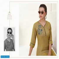 Lady Finger Hightlight Wholesale Reyon Work Kurtis