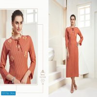 Lady Finger Hightlight Wholesale Reyon Work Kurtis