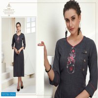 Lady Finger Hightlight Wholesale Reyon Work Kurtis