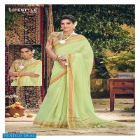 Lifestyle Mushkiya Chanderi Gala Wholesale Ethnic Saree