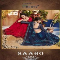 Luberty Saaho Wholesale Printed Ethnic Sarees