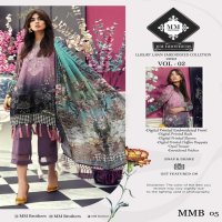 Luxury Digital Premium Emroidered Lawn Collection Vol-2 2020 by MM Brothers