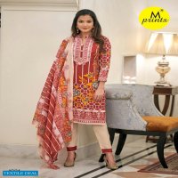 M Prints Vol-4 Wholesale Cotton Printed Karachi Print Dress Material