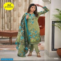 M Prints Vol-4 Wholesale Cotton Printed Karachi Print Dress Material