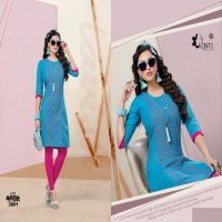 MANYA 36 BY KINTI HANDLOOM COTTON STRAIGHT KURTI DESIGNS